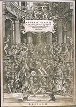 Calcar, Jan Stephan, van - Titelseite von De humani corporis fabrica von Andreas Vesalius