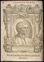 Vasari, Giorgio - Leon Battista Alberti. Aus: Giorgio Vasari, Lebensbeschreibungen der berühmtesten Maler, Bildhauer und Architekten