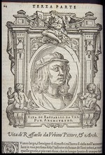 Vasari, Giorgio - Raffaello Sanzio da Urbino. Aus: Giorgio Vasari, Lebensbeschreibungen der berühmtesten Maler, Bildhauer und Architekten