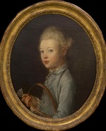 Perronneau, Jean-Baptiste - Porträt von Pierre-François-Jean du Cluzel, marquis de Montpipeau (1734-1783) als Kind