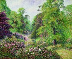Pissarro, Camille - Jardin de Kew, Londres, l'allée des rhododendrons