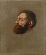 Legros, Alphonse - Porträt von Auguste Rodin (1840-1917)
