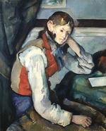 Cézanne, Paul - Der Knabe mit der roten Weste (Le garçon au gilet rouge)