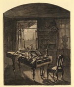 Höchle, Johann Nepomuk - Beethovens Arbeitszimmer am 30. März 1827