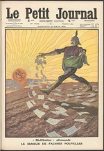 Damblans, Eugène - Le semeur de fausses nouvelles. (Der Sämann der falschen Nachrichten). Le petit journal 
