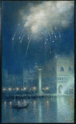 Lévy-Dhurmer, Lucien - Feuerwerk in Venedig