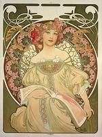 Mucha, Alfons Marie - Rêverie (Tagtraum). Zodiak