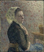 Pissarro, Camille - Femme au fichu vert (Frau mit grünem Schal)