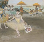 Degas, Edgar - Danseuse au bouquet, saluant sur la scène (Tänzerin mit Blumenstrauß)