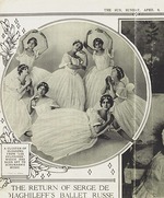 Unbekannter Fotograf - Tänzerinnen der Ballet Russes im Ballett Les Sylphides, New York. (Olga Chochlowa - liegend im Zentrum) 
