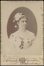 Unbekannter Fotograf - Porträt von Sängerin Jelisaweta Lawrowskaja (1845-1919)