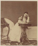 Unbekannter Fotograf - Porträt von Sängerin Maria Klimentowa-Muromzewa (1857-1946) als Tatjana in Oper Eugen Onegin von Pjotr Tschaikowski