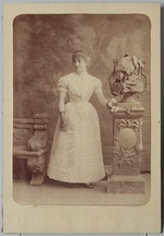 Bergamasco, Charles (Karl) - Porträt von Sängerin Nina Alexandrowna Friede (1859-1942) als Olga in Oper Eugen Onegin von Pjotr Tschaikowski