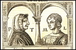 Burgkmair, Hans, der Ältere - Petrarch und Laura (Aus Furnemmste Historien und exempel von widerwertigem Glück...)