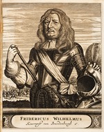 Unbekannter Künstler - Porträt des Friedrich Wilhelm I. (1620-1688), Kurfürst von Brandenburg, Herzog von Preußen (Aus: Schauplatz des Krieges) 