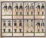 Unbekannter Künstler - Tabelle der Uniformen der Armee von Paul I., Gatschina