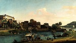 Bellotto, Bernardo - Die Schiffervorstadt in Pirna (Pirna von der Schiffervorstadt aus gesehen)
