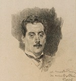 Boldini, Giovanni - Porträt von Komponist Giacomo Puccini (1858-1924)