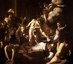 Caravaggio, Michelangelo - Das Martyrium des heiligen Matthäus