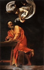 Caravaggio, Michelangelo - Heiliger Matthäus und der Engel