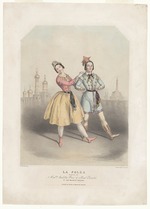 Unbekannter Künstler - Carlotta Grisi (1819-1899) und Jules Perrot (1810-1892) in La Polka von Cesare Pugni 