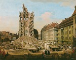 Bellotto, Bernardo - Die Ruinen der alten Kreuzkirche, Dresden