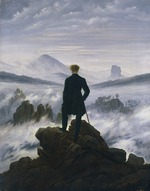 Friedrich, Caspar David - Der Wanderer über dem Nebelmeer