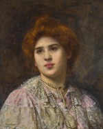 Harlamow (Harlamoff), Alexei Alexejewitsch - Porträt von Opernsängerin Félia Litvinne (1860-1936)