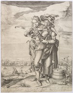 Gheyn, Jacques (Jacob) de - Armbrustschütze und Milchmädchen