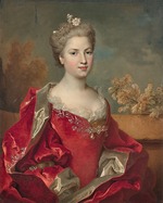 Largillière, Nicolas, de - Porträt von Louise de Rohan duchesse de Montbazon (1704-1780)