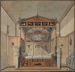 Percier, Charles - Entwurf des Bettes