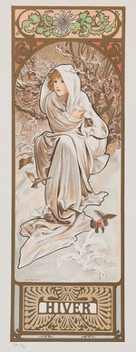 Mucha, Alfons Marie - Les Saisons. Hiver