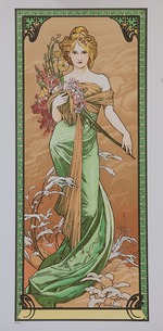 Mucha, Alfons Marie - Frühling (Aus der Serie Les Saisons)