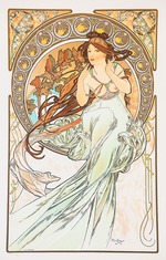 Mucha, Alfons Marie - La Musica (Aus der Serie Die Kunst)