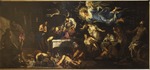 Tintoretto, Jacopo - Der Heilige Rochus im Gefängnis, von einem Engel getröstet