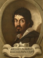 Unbekannter Künstler - Porträt von Michelangelo Merisi da Caravaggio