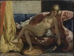 Delacroix, Eugène - Frau mit Papagei