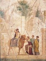 RÃ¶misch-pompejanische Wandmalerei - Der Raub der Europa