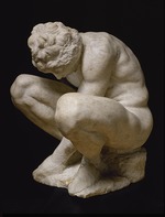 Buonarroti, Michelangelo - Statue eines kauernden Knaben