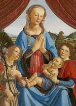 Lorenzo di Credi - Madonna mit Kind und zwei Engeln (Madonna di Volterra)