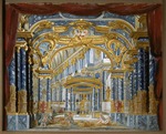 Algieri, Piero Bonifazio - Palais de Cérès. Bühnenbildentwurf zur Oper Proserpine von Jean-Baptiste Lully