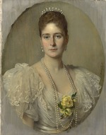 Angeli, Heinrich von - Porträt der Kaiserin Alexandra Fjodorowna von Russland (1872-1918), Frau des Kaisers Nikolaus II.