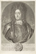 Schenk, Peter (Petrus), der Ältere - Porträt des ersten russischen Admirals François Le Fort (1656-1699)