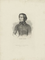 Unbekannter Künstler - Porträt von Komponist Franz Liszt (1811-1886)