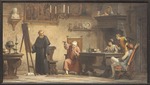 Tricca, Angelo - Piero della Francesca diktiert Luca Pacioli die Geometrieregeln