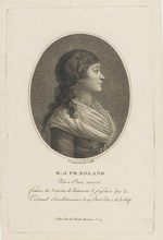 Bonneville, François - Porträt von Madame Roland (1754-1793)