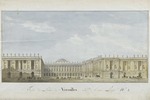 Fontaine, Pierre François Léonard - Fassadenprojekt für das Schloss Versailles auf der Eingangsseite