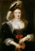 Rubens, Pieter Paul - Hélène Fourment, einen Handschuh anziehend 