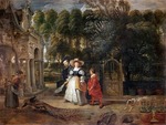 Rubens, Pieter Paul - Rubens und Helene Fourment im Garten 