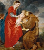 Rubens, Pieter Paul - Der heilige Franziskus empfängt das Jesuskind